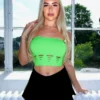 Electricity Cut Out Tube Top