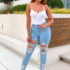 Life Is Good Ribbed Bodysuit