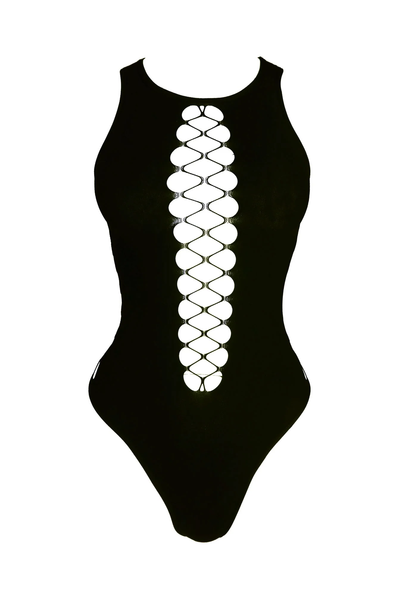 Yuna Hallow Out Sleeveless Bodysuit