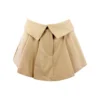 Irish Cream Pleated Mini Skort