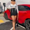 Boom Boom Bandage Mini Skirt