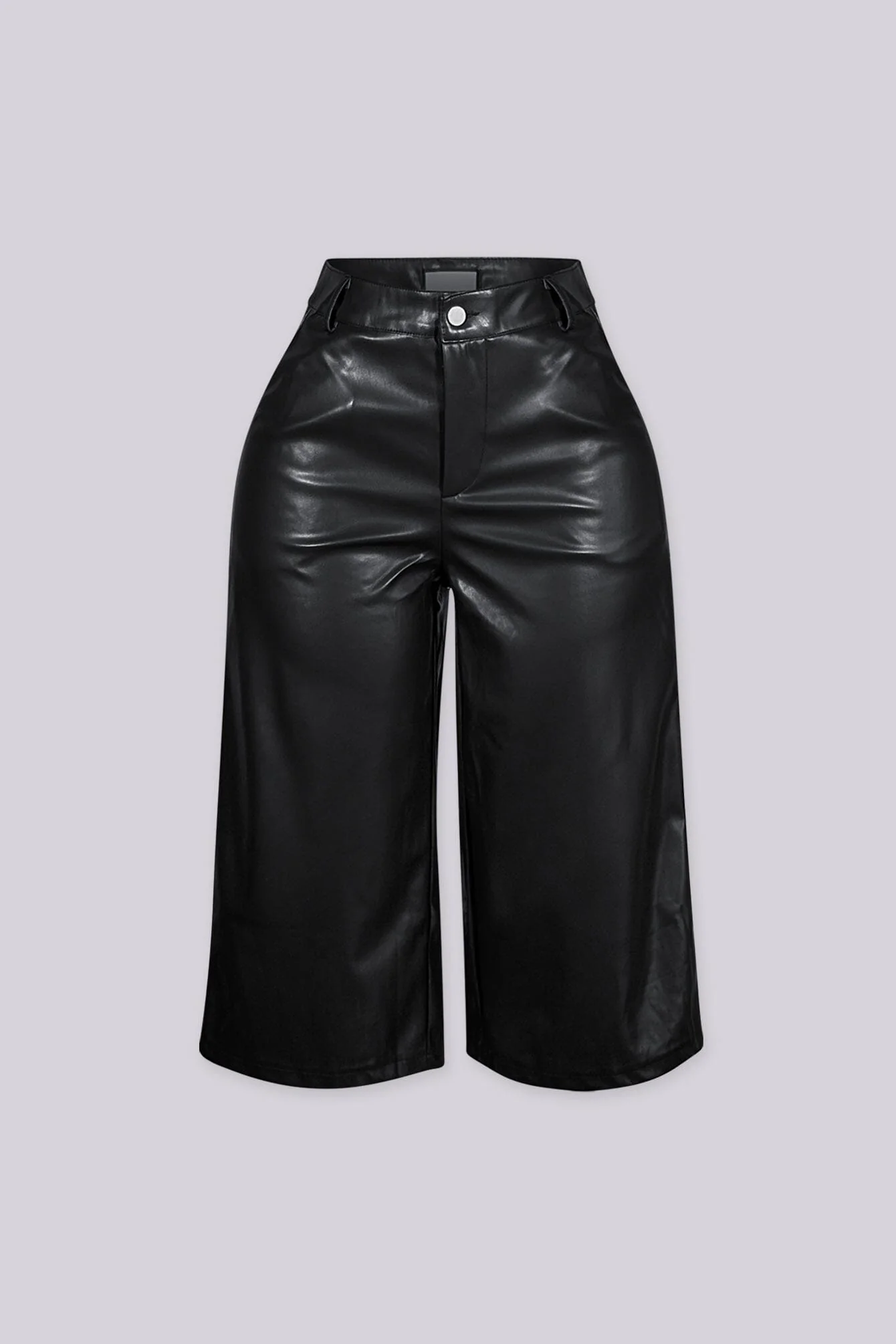 Corsica Faux Leather Culotte Shorts