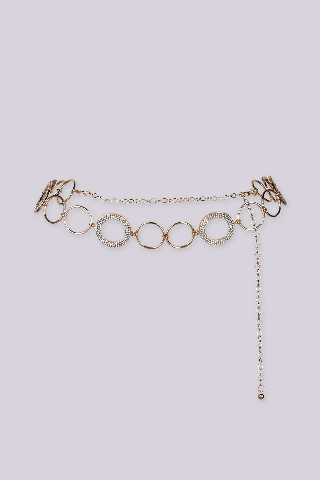 Gold Glam Ring Link Belt