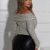 Emely Off Shoulder Sequin Top