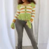 Keep It Up Multi Stripe Sweater Top