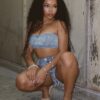 Cross Your Mind Patched Denim Tube Top 19 Cross Your Mind Patched Denim Tube Top