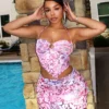 Suzy Summer Reef Halter Bustier Top