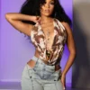 Janice Halter Top with Gold Ring
