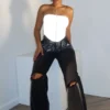 Manifest It Reflective Corset Top