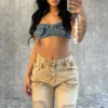 Hang With Me Denim Pocket Tube Top 6 Hang With Me Denim Pocket Tube Top