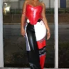 Too Hot Faux Leather Corset Top