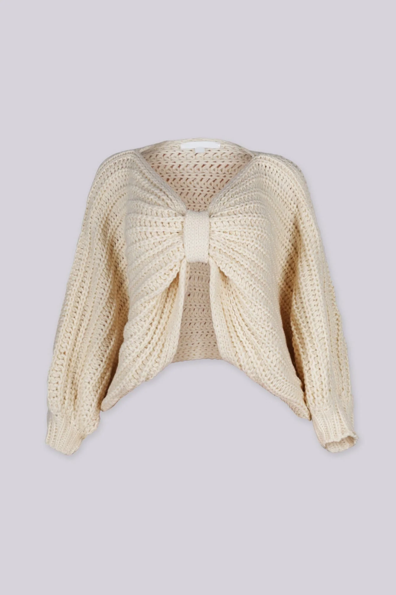 Cozette Twist Front Cropped Sweater