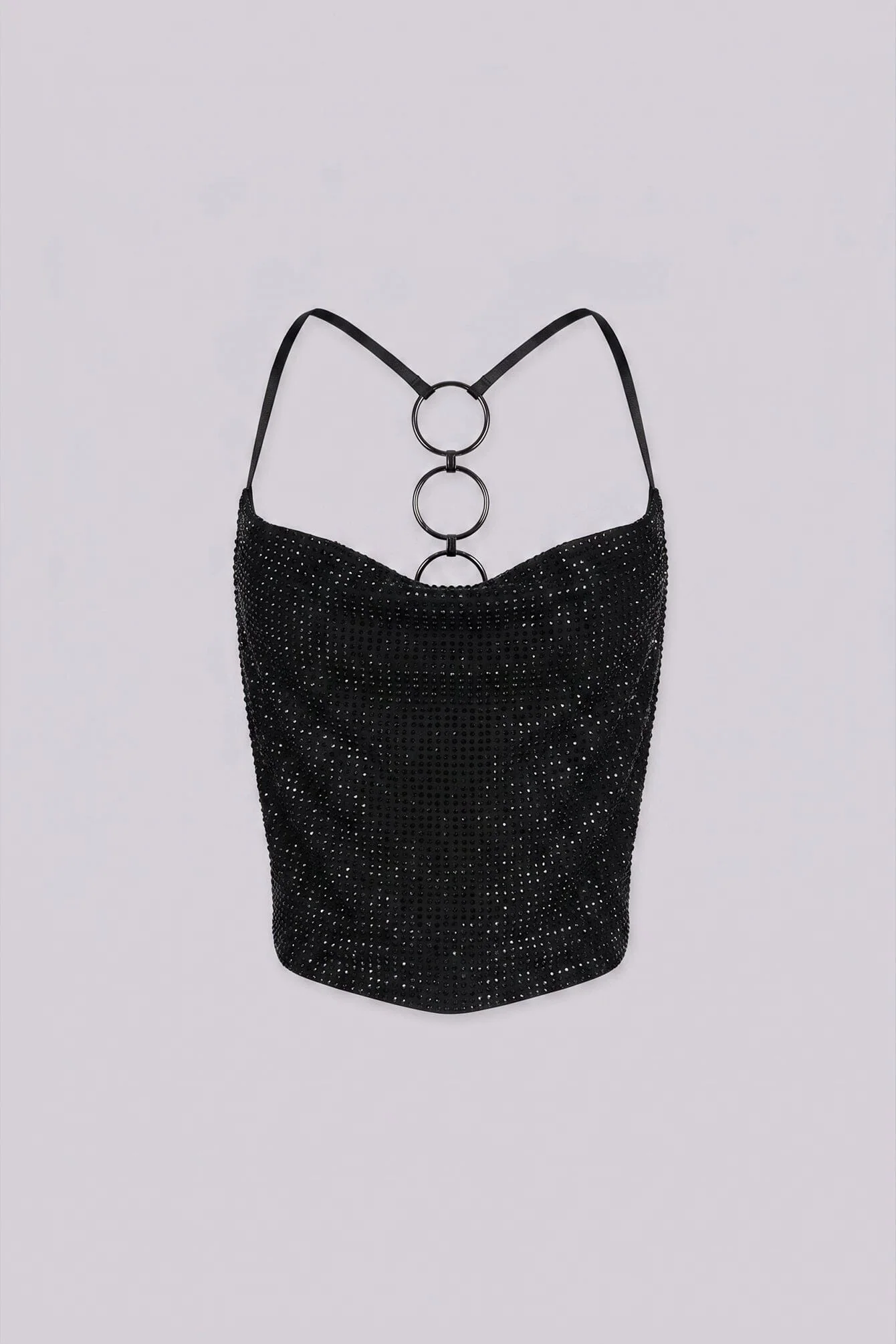 After Party Rhinestone Crop Top