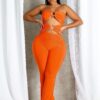 Viper Edge Cutout Snake Trim Jumpsuit