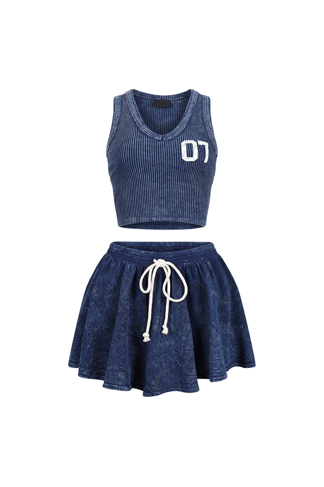 Summer Breeze Mineral Washed Top & Skirt SET 6 Summer Breeze Mineral Washed Top & Skirt SET