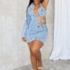 Kay One Long Sleeve Denim Mini Dress