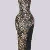 On The Wild Side Rhinestone Midi Dress