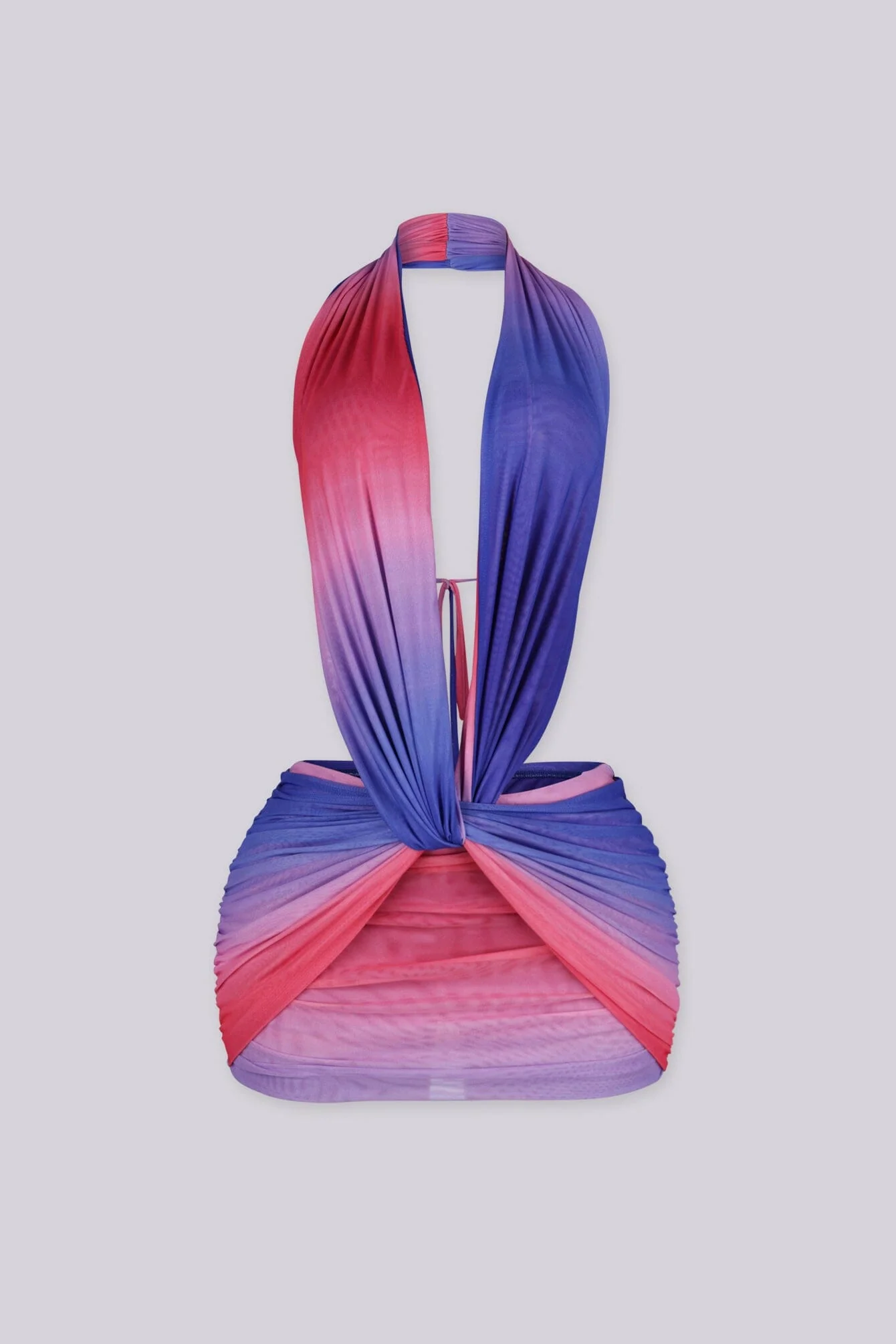 Sunset Ombre Cut Out Mini Dress 3 Sunset Ombre Cut Out Mini Dress
