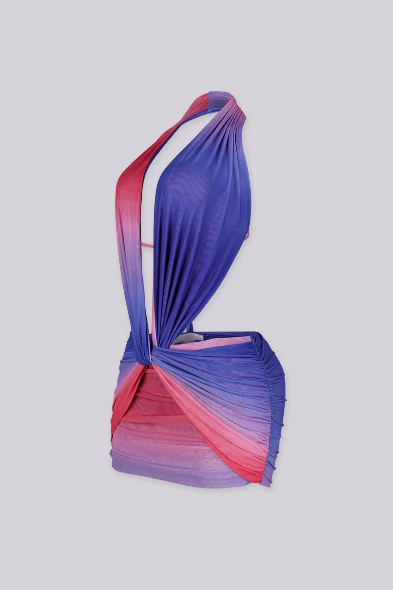 Sunset Ombre Cut Out Mini Dress 4 Sunset Ombre Cut Out Mini Dress