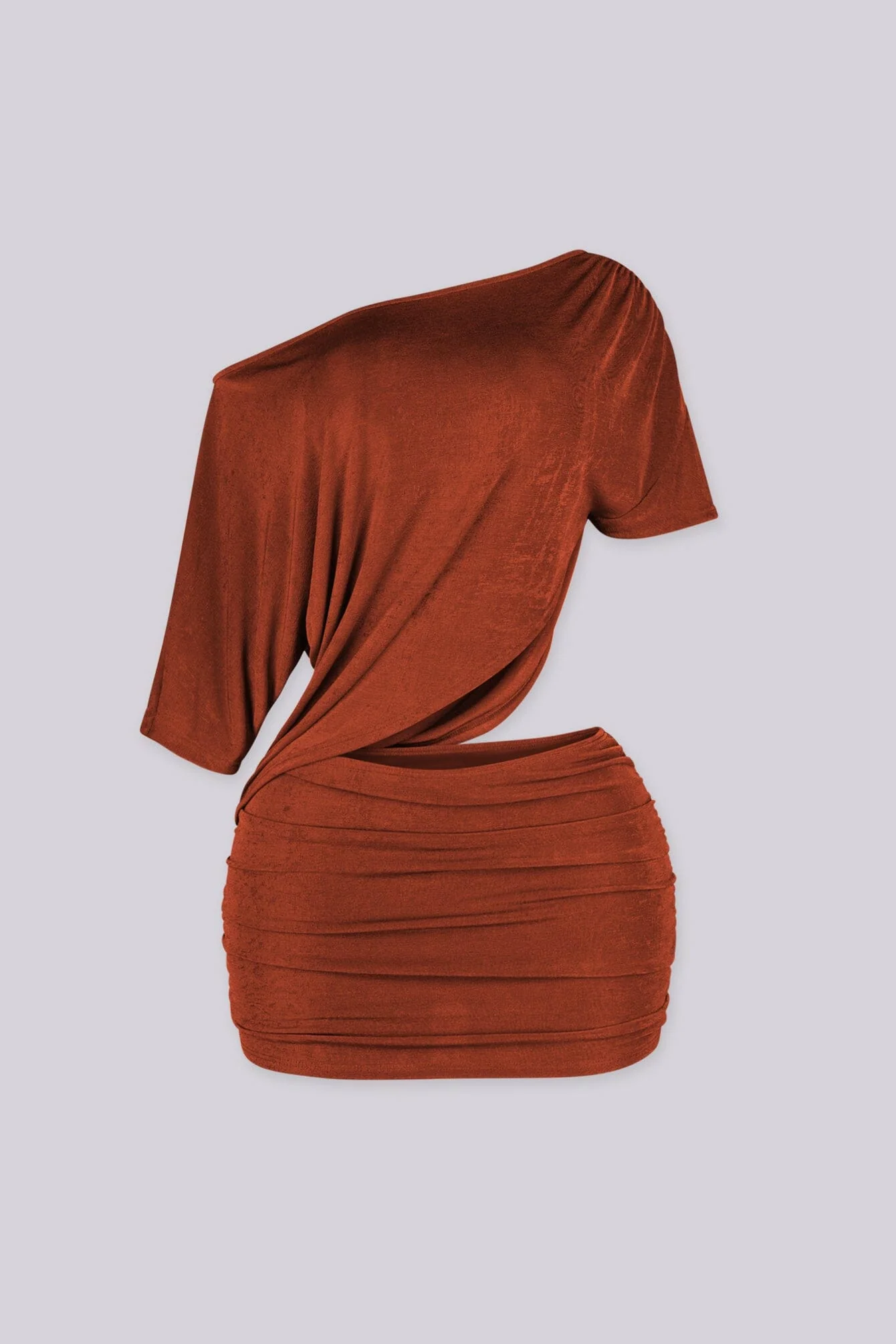 Avant Garde Ruched Mini Dress