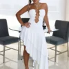 Morocco Ring Detail Midi Dress