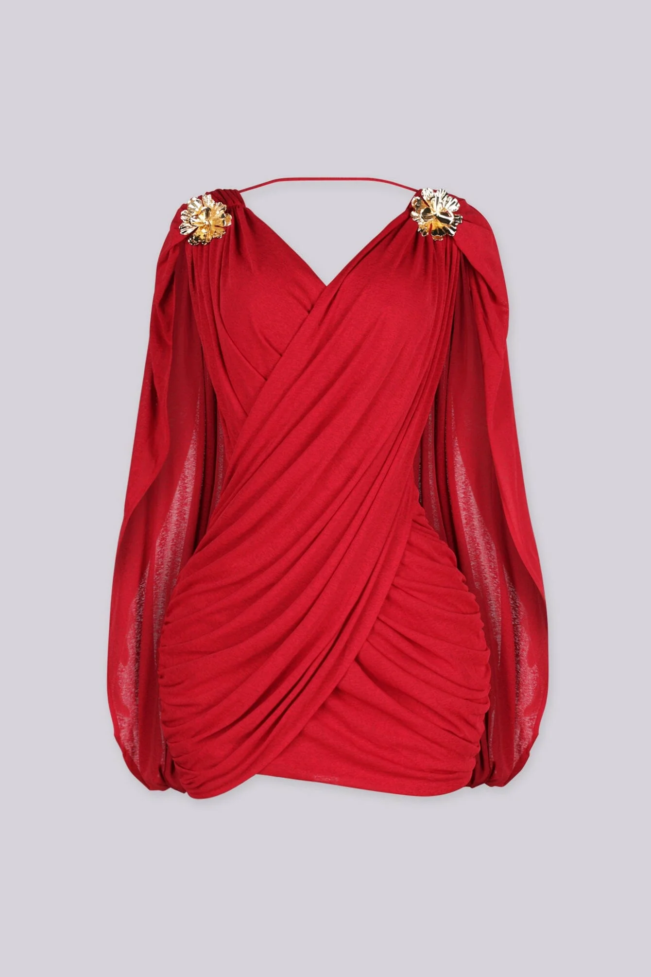 Olympia Draped Cape Mini Dress 6 Olympia Draped Cape Mini Dress