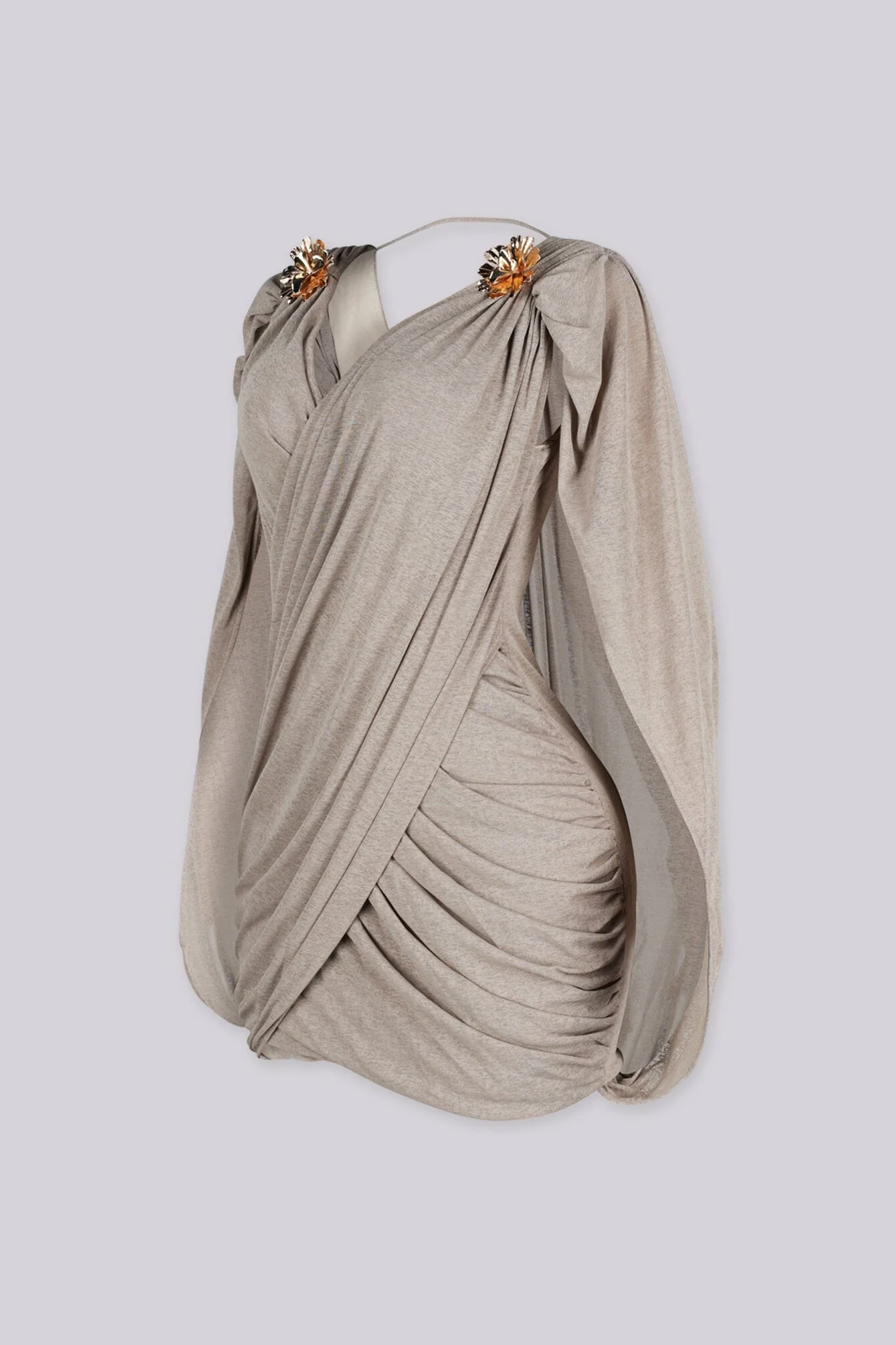 Olympia Draped Cape Mini Dress 8 Olympia Draped Cape Mini Dress