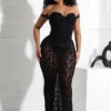 Maila Lace Corset Maxi Dress With Underwear