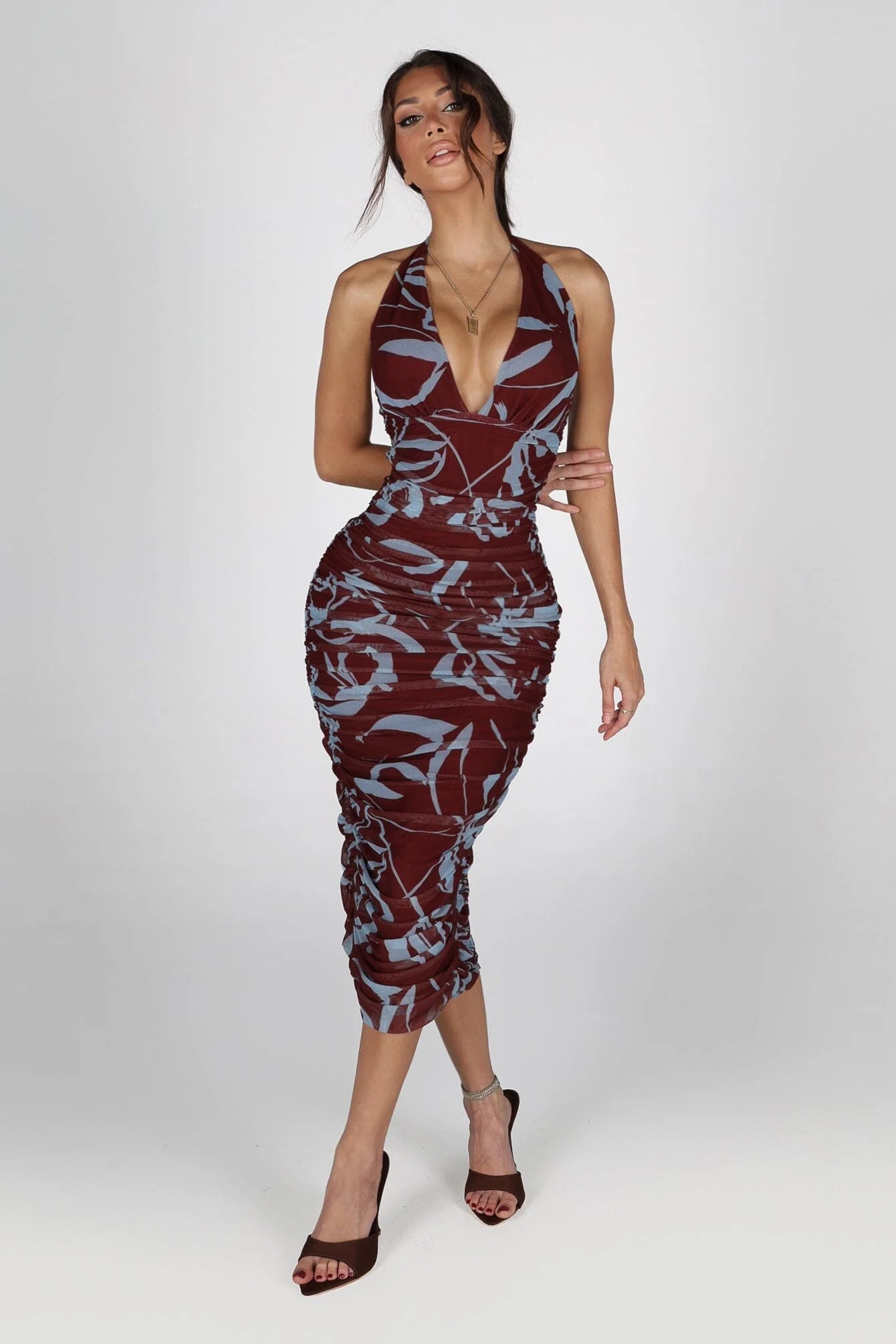 Phillia Halter Midi Dress