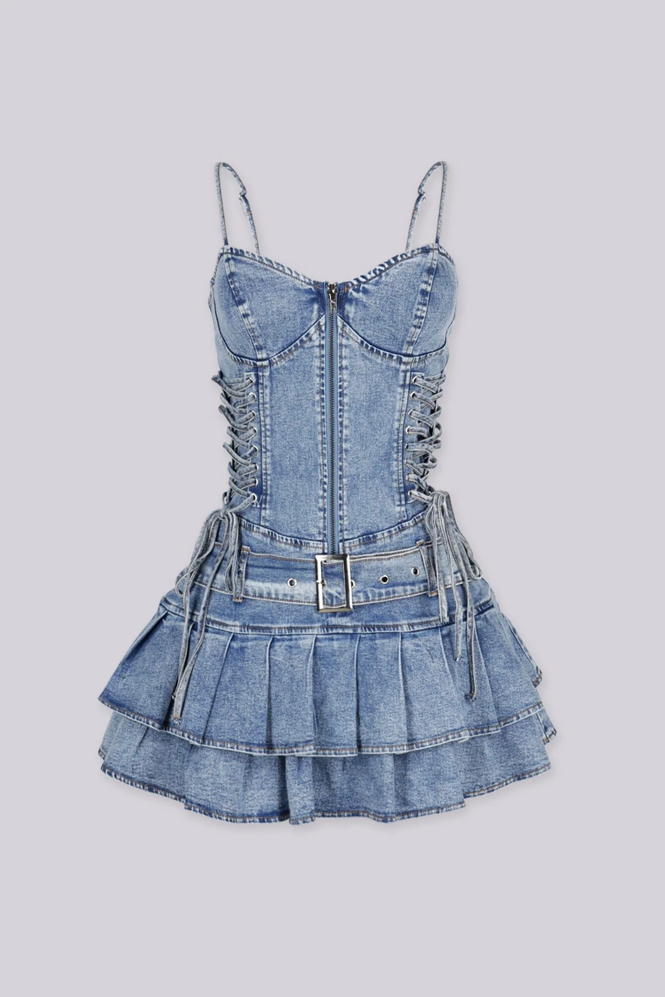 Nashville Denim Corset Mini Dress 3 Nashville Denim Corset Mini Dress