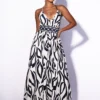 Sun Breeze Abstract Maxi Dress