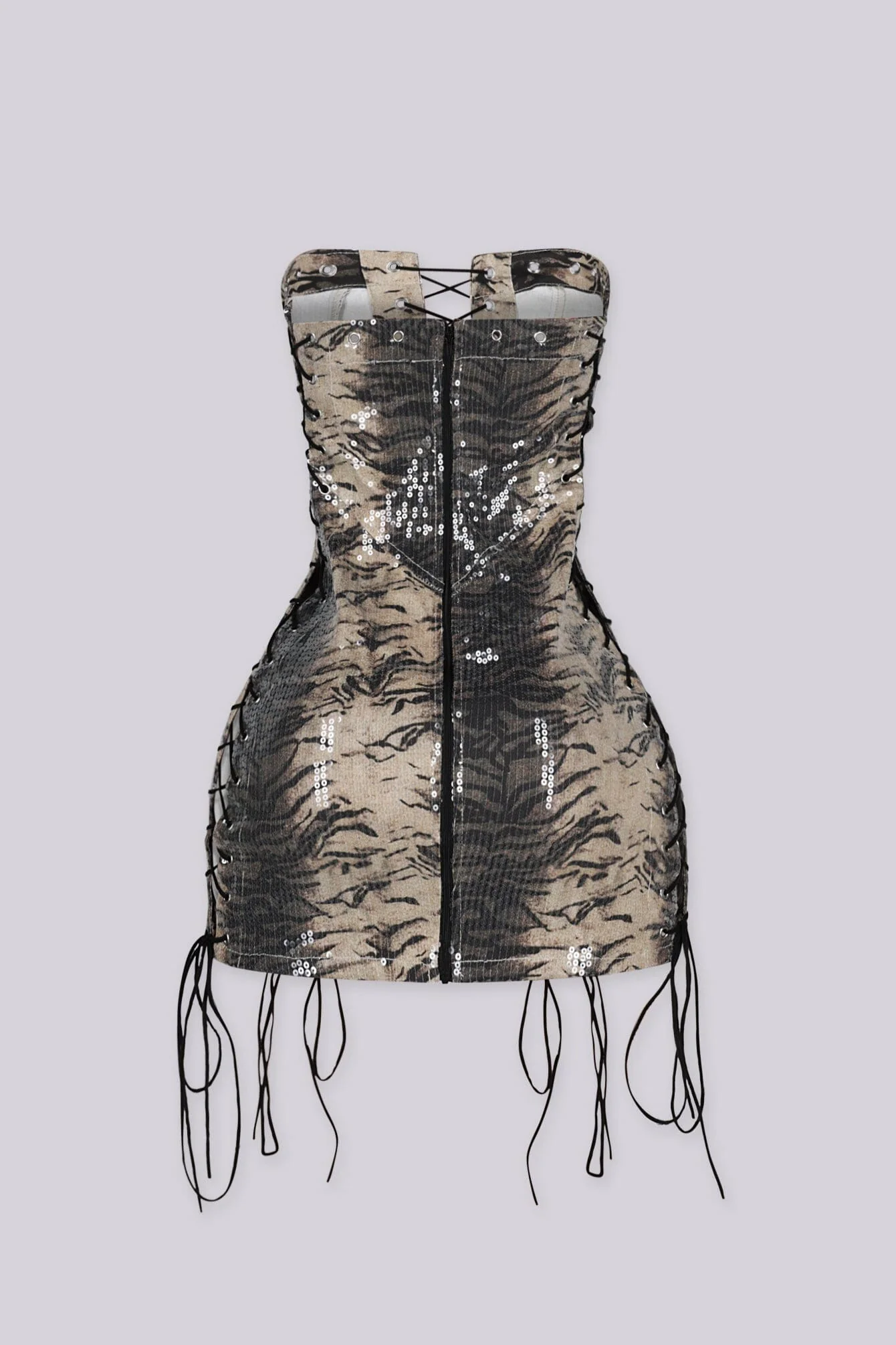 Wild Cat Lace Up Mini Dress 6 Wild Cat Lace Up Mini Dress