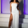 Mykoa Strapless Pleated Maxi Dress 7 Mykoa Strapless Pleated Maxi Dress