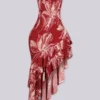 Seville Floral Ruffle Midi Dress