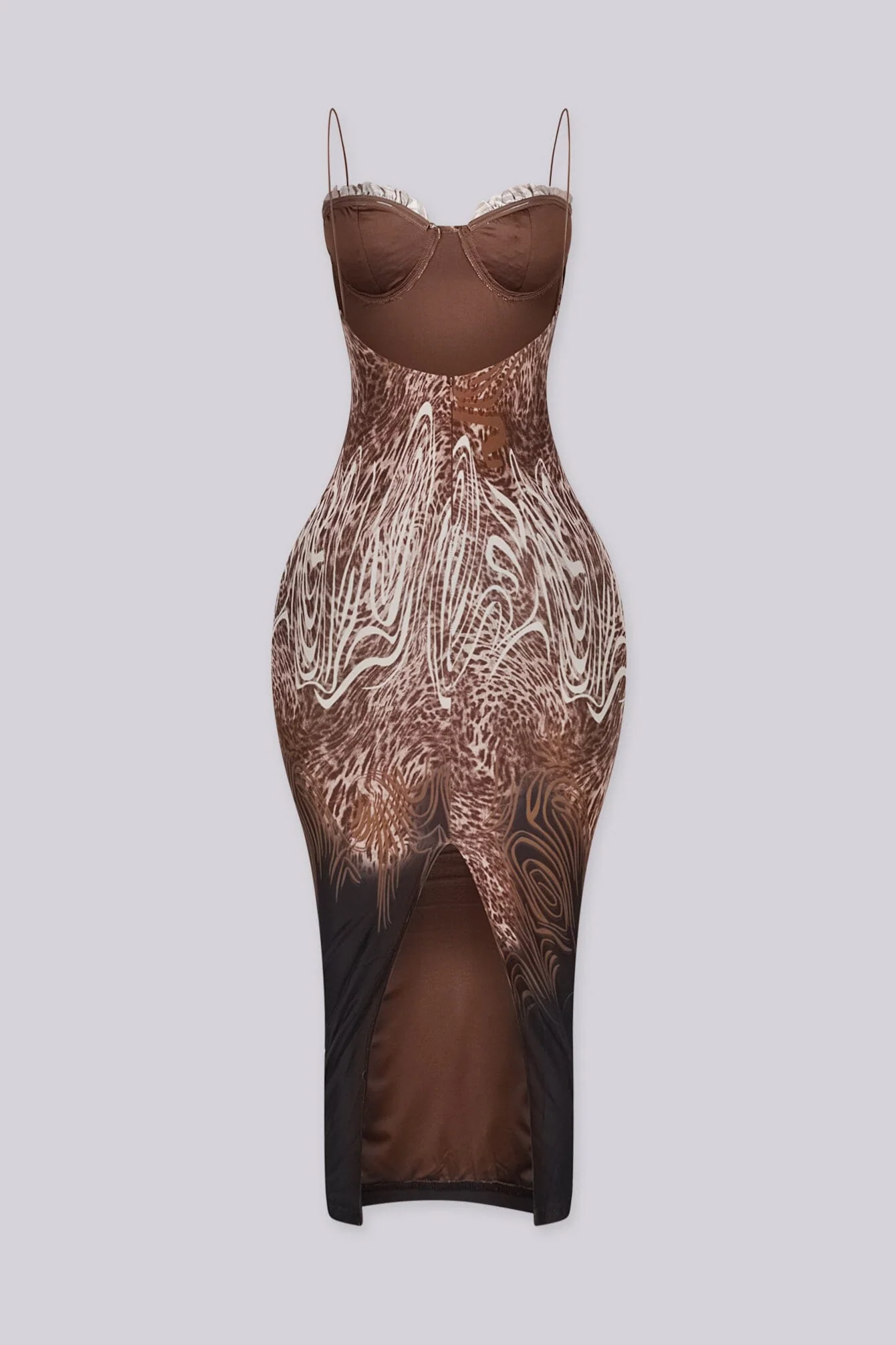 Serengeti Ruffle Bust Midi Dress 5 Serengeti Ruffle Bust Midi Dress