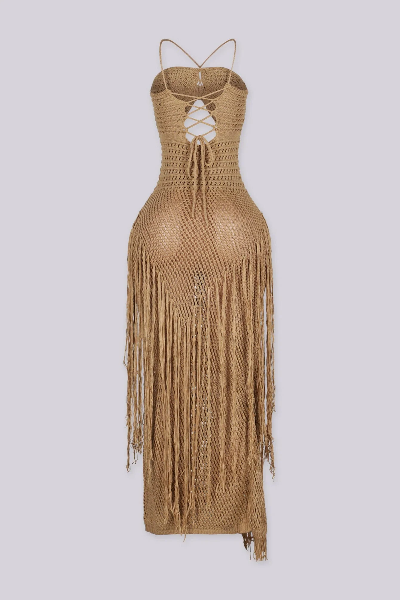 Cabo Crochet Fringe Cutout Maxi Dress 6 Cabo Crochet Fringe Cutout Maxi Dress
