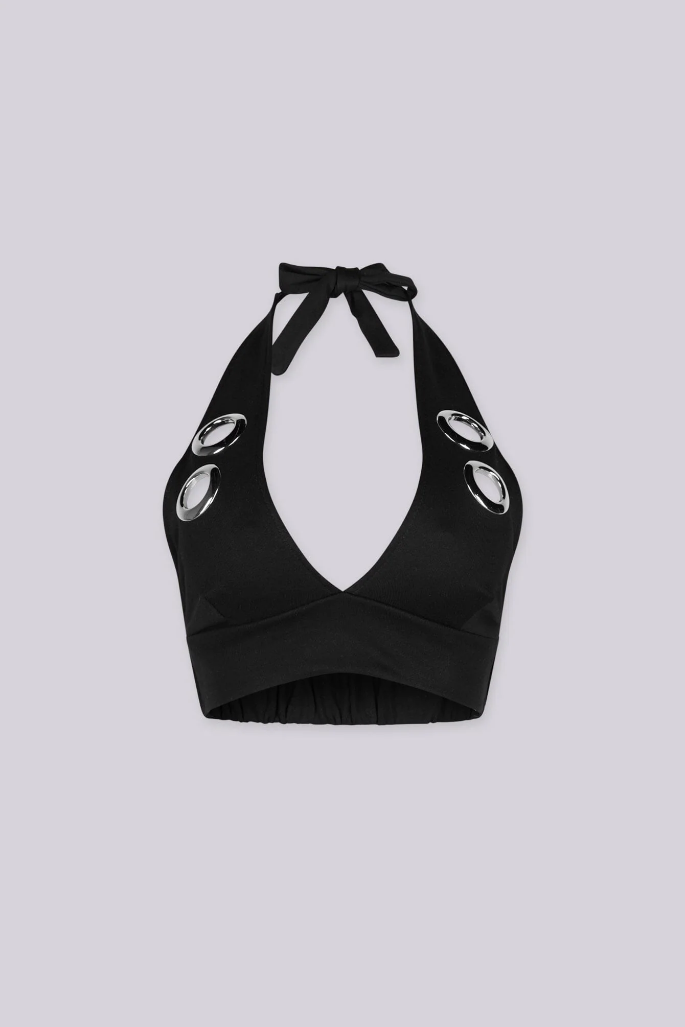 Farwin Grommet Halter Bra Top