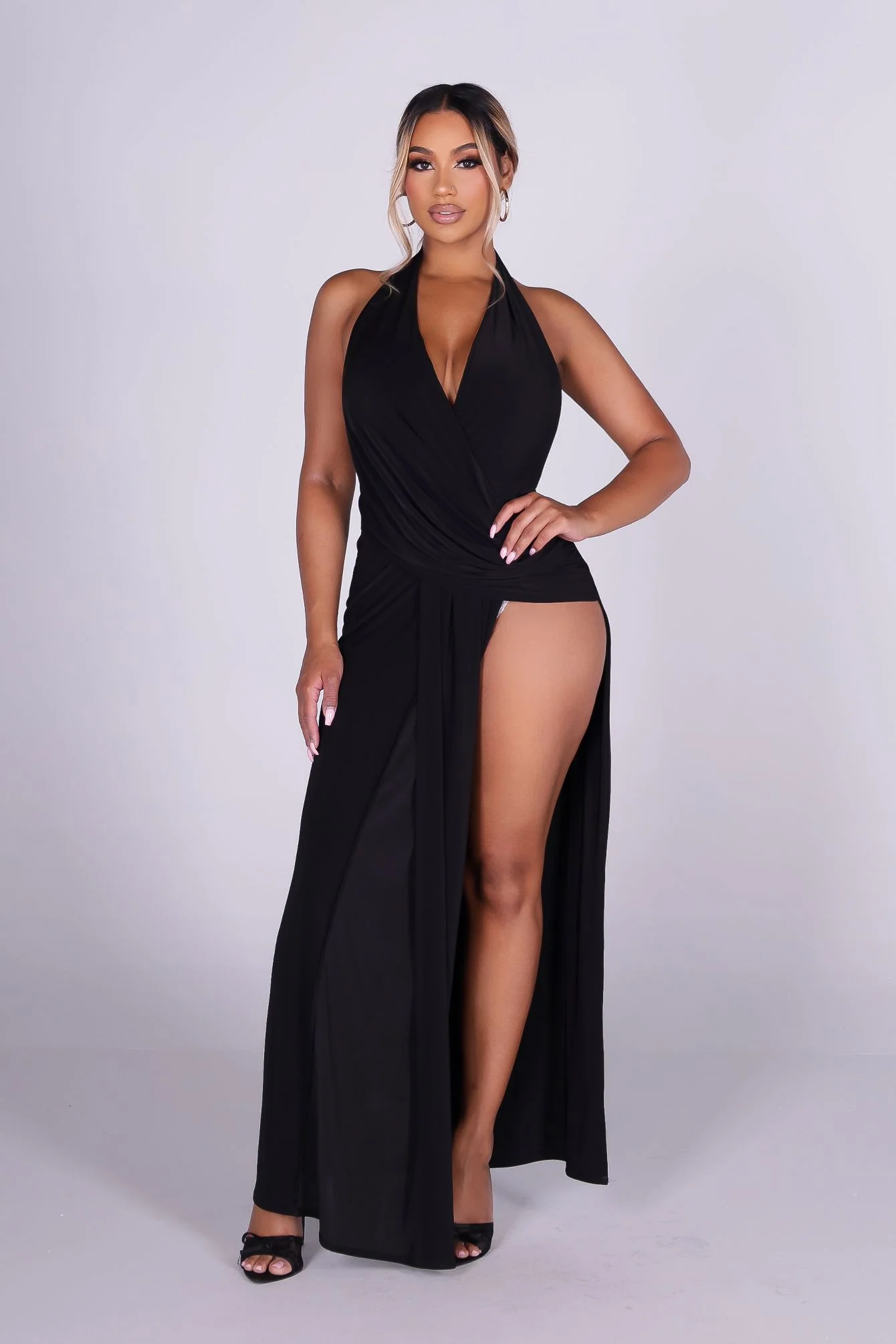 Morica Cowl Maxi Dress