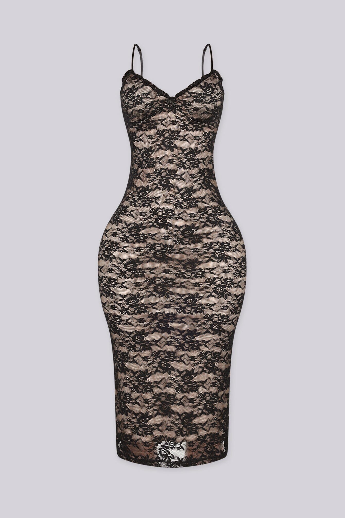 Sultry Floral Lace Midi Dress 3 Sultry Floral Lace Midi Dress