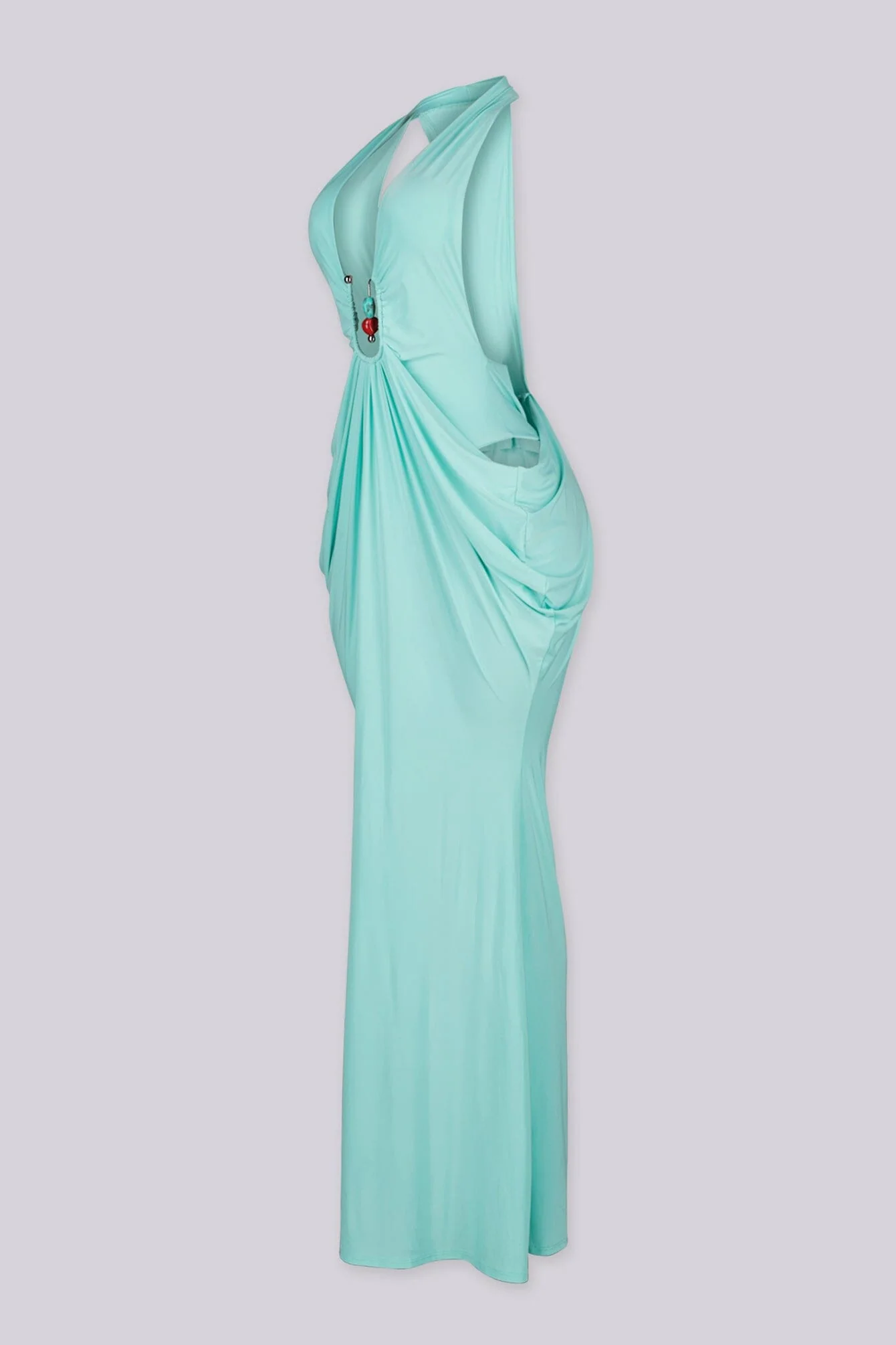 Mint Goddess Draped Maxi Dress 4 Mint Goddess Draped Maxi Dress