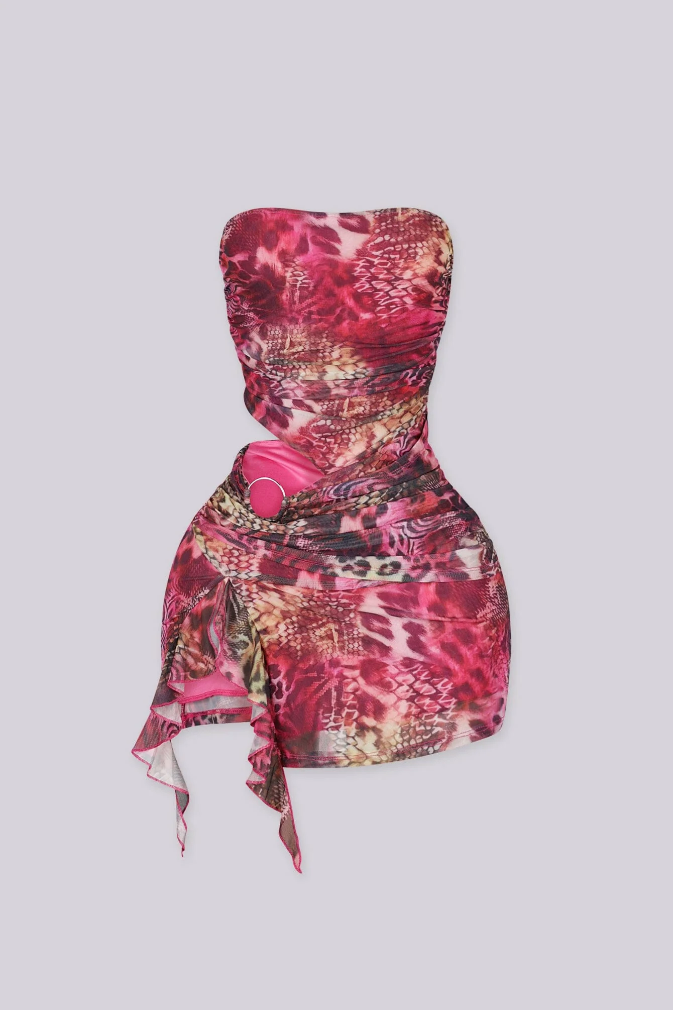 Blazing Serpent Tube Mini Dress