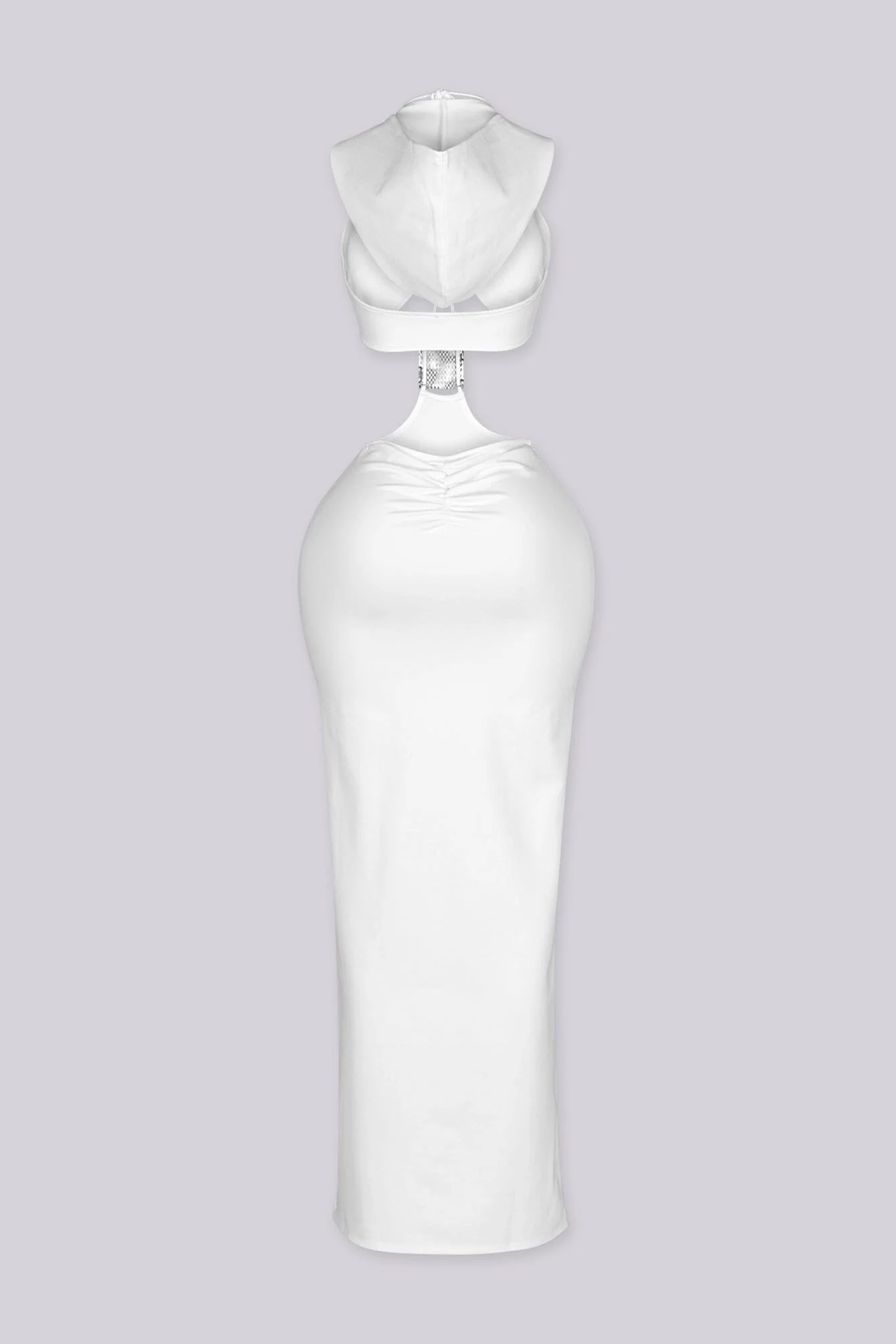 Xanthe Hooded Cutout Midi Dress 10 Xanthe Hooded Cutout Midi Dress