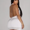 Soleil O-Ring Drape Mini Dress