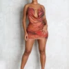 Mesh Sunstone Necklace Dress