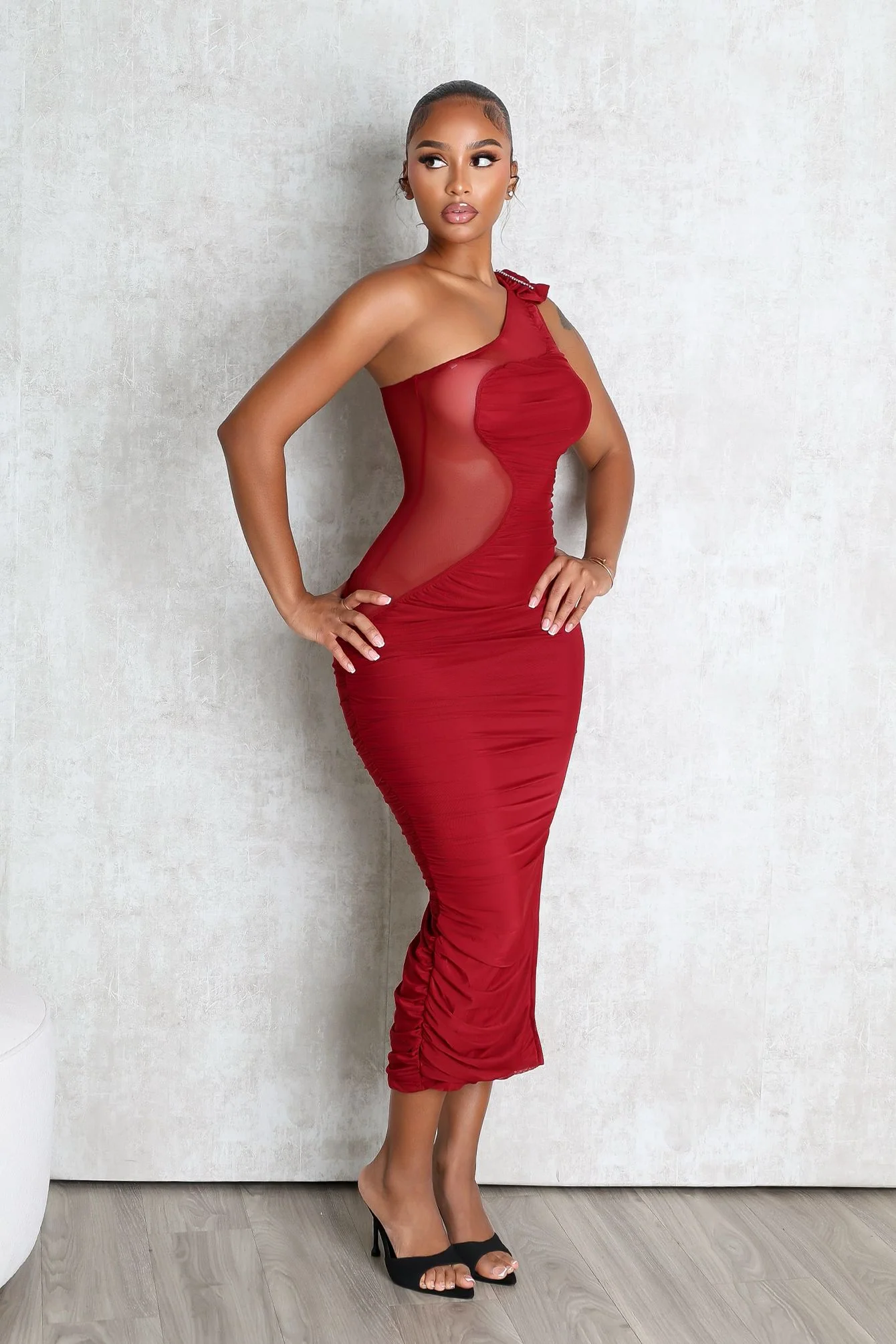 Roxanne One Shoulder Dress