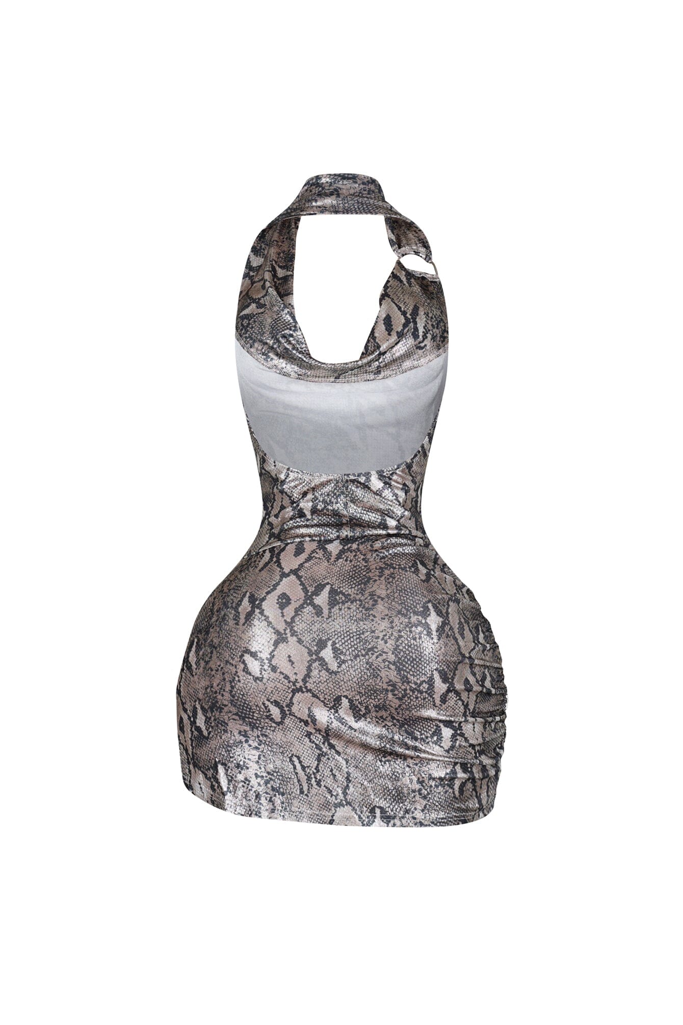 Cairo Foil Snake Print Mini Dress 5 Cairo Foil Snake Print Mini Dress