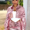 Loxley Metal Foiled Long Sleeve Jacket