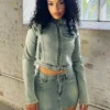 Elise Vintage Wash 23 Patch Denim Jacket