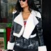 Staten Island Crop Faux Leather Jacket