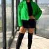 Charlee Sherpa Cropped Jacket